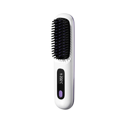 Portable_Straightening_Brush, LCD_Straightener_Rechargeable_And_Cordless_Straightening_Brush_Comb_Hair_care_Perfect_Gifts