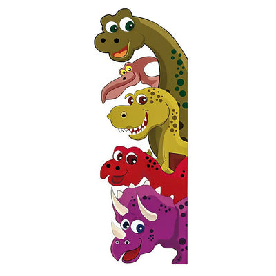 Funny Probe Dinosaur Room Decor Wall Decals Behind The Door Stickers Kids Bedroom Living Room Children Nursery Mural Wall Art
