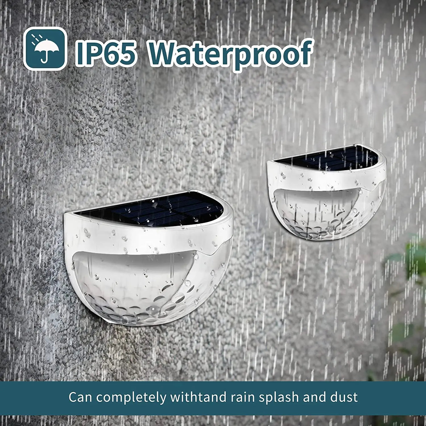 LED Solar Fence Lights Outdoor Waterproof Wall Lights Corrugated Lights for Fence Terrace Garden Path Decorative Lights
