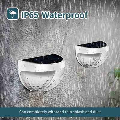 LED Solar Fence Lights Outdoor Waterproof Wall Lights Corrugated Lights for Fence Terrace Garden Path Decorative Lights