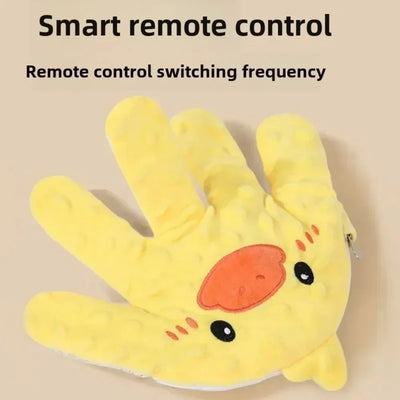 ELECTRIC BABY SOOTHING PALM PILLOW WITH REMOTE CONTROL – HEATED SIMULATED SLAPPING HAND SLEEP AID FOR NEWBORNS