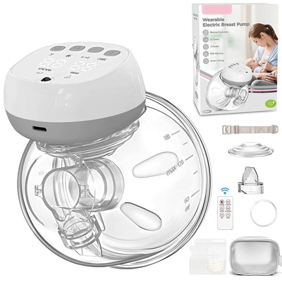 Electric Wearable Breast Pump 1200mAh USB Chargable Silent Milk Extractor Painless Automatic Milker Comfort Breastfeeding