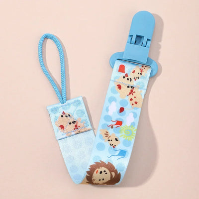 1PC BABY CARTOON PACIFIER CLIP CHAIN WITH FIXED BUTTON, ANTI-DROP BUCKLE STRAP, SOOTHER CHAIN FOR BABY FEEDING GIFT