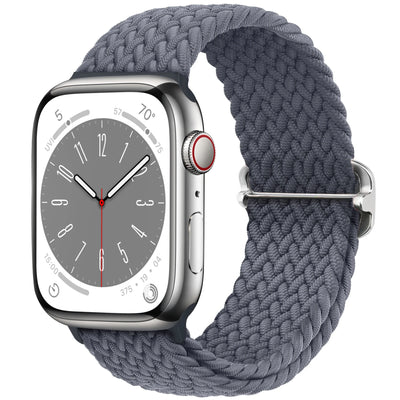 Braided Solo Loop For Apple watch band 44mm 40mm 49mm 45mm 41mm 46mm Elastic bracelet iWatch series 8 3 se 6 Ultra 2 9 10 straps
