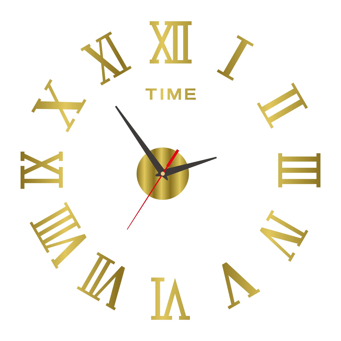 DIY Wall Clock for Home Office 40cm Frameless Modern 3D Wall Clock Mirror Stickers Hotel Room Design School Decoration Decor