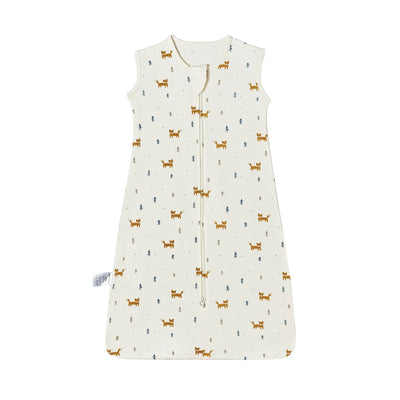 New Cotton Fabric Baby Sleeping Bags Sleeveless Vest Newborn Child Anti-kick Quilt Summer Thin Two Way Zipper Baby Sleeping Sack
