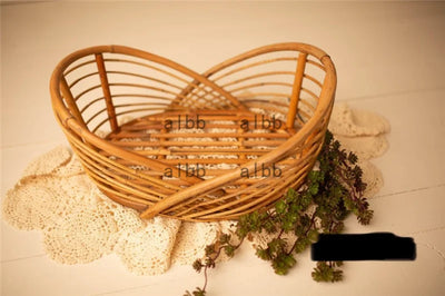 Newborn Photography Props Vintage rattan cradle Chair Prop Basket Container Photography Bed Newborn Photo Posing Prop Baby Crib