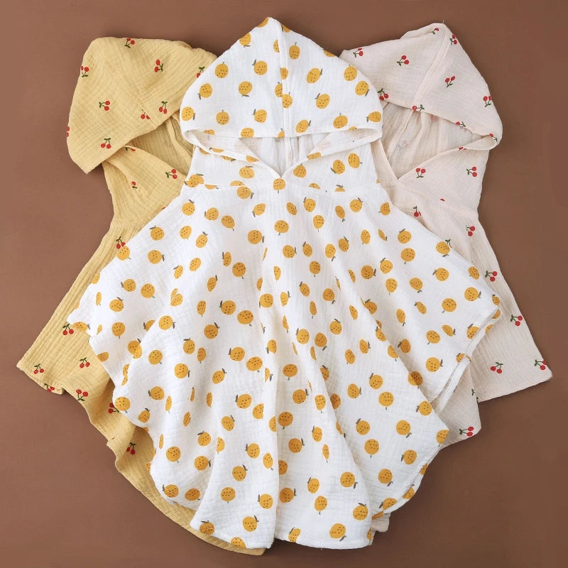 Cotton Hooded Towel Quick Dry Bath Towel for Baby Super Absorbent Skin Friendly
