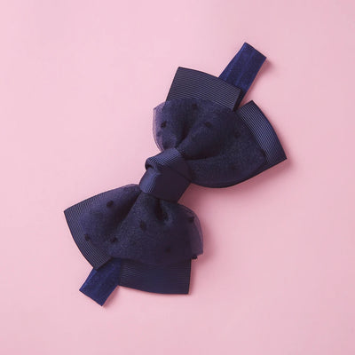 Baby Gauze Bow Headband Kawaii Princess Solid Color Bowknot Hair Band For Newborn Girls Soft Elastic Children's Hair Accessories