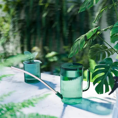 Long Spout Watering Can - Stainless Steel With Transparent Scalefor Precise Watering Of FlowersPotted Plants, And Greenery