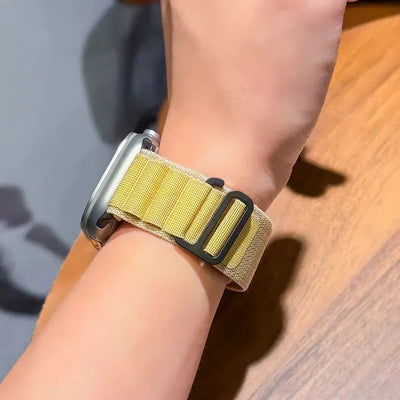 Alpine for Apple Watch 10 42/46mm Straps 44mm 40mm 45mm 41mm 38mm Correa Nylon Bracelet iWatch Series 7 6 3 5 Se 8 9 Ultra2 49mm