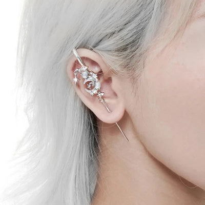 Novelty Star Moon Earring Elegant Fashion Dangle Stud For Daily Wear Earrings For Women Earrings Women's Earrings Jewelry