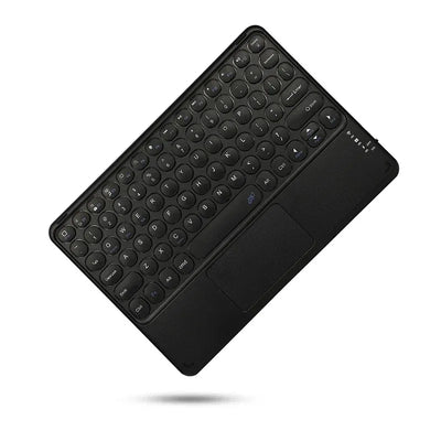 10-INCH SPANISH/ENGLISH BLUETOOTH KEYBOARD – WIRELESS RECHARGEABLE UNIVERSAL KEYBOARD FOR IPAD AIR/PRO, PHONE, TABLET, LAPTOP