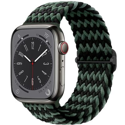 Braided Solo Loop For Apple watch band 45mm 44mm 40mm 49mm 38 41mm Elastic correa bracelet series 8 9 5 4 3 SE 6 7 Ultra 2 strap