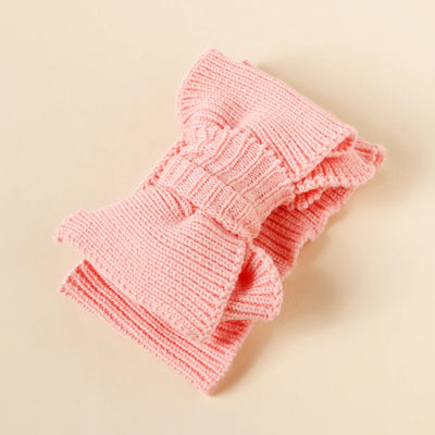 Baby Crochet Hook Fashion Hair Accessories Winter Top Knot Hairband For Kids Children Warm Bow Turban