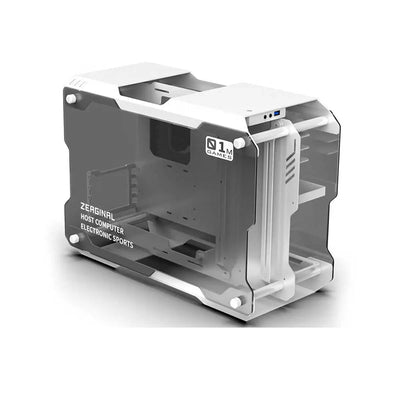 ZEAGINAL ZC-01M mini water-cooled chassis all-aluminum double-sided tempered glass DIY desktop computer game small chassis