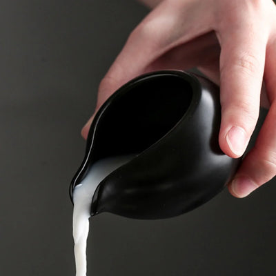 Ceramic Milk Jug Milk Pitcher Cup Creamer Syrup Frothing Dispenser Afternoon Tea Cafe Coffee Maker Tools Coffeeware