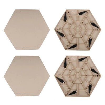 Pathway Stepping Stones Decorative Weather-proof Stepping Stones for Garden Pathway Yard Lawn Patio Set of 4 for Landscaping