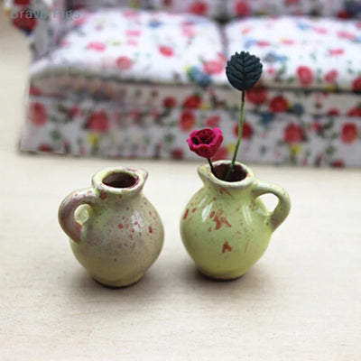 1:12 Miniature Ceramic Vase Dollhouse Diy Doll House Decor Accessories