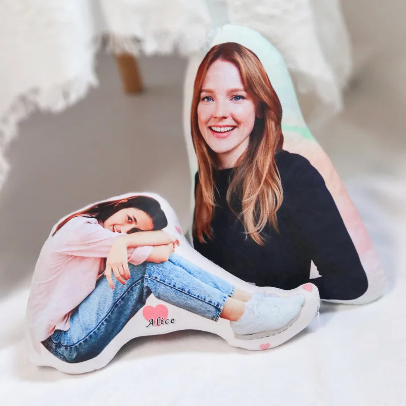 Personalized Photo DIY Humanoid Cushion Couple Toys Dolls Stuffed Boyfriend Pillow Doll Custom Father Lifesize Picture Cushion