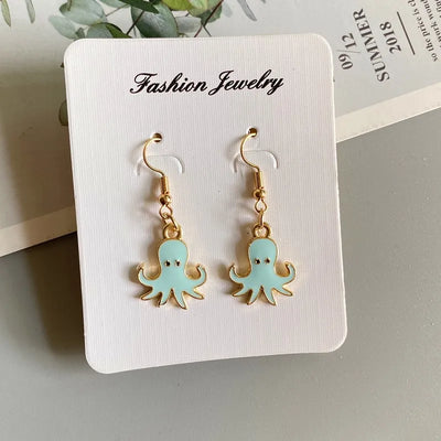 Bohemia Blue Black Cute Starfish Pendant Necklace For Women Colorful Summer Fashion Charm Necklace Jewelry Gift for Friend