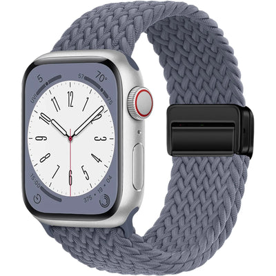 Braided Strap For Apple Watch Band 40mm 45mm 41mm 44mm 49mm 38 magnetic buckle Nylon Bracelet iWatch series se 7 5 6 8 9 Ultra 2