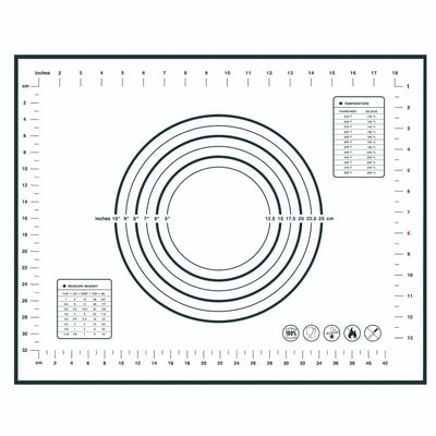 Large Size Silicone Kneading Pad Non-Stick Surface Rolling Dough Mat With Scale Kitchen Cooking Pastry Sheet Oven Liner Bakeware