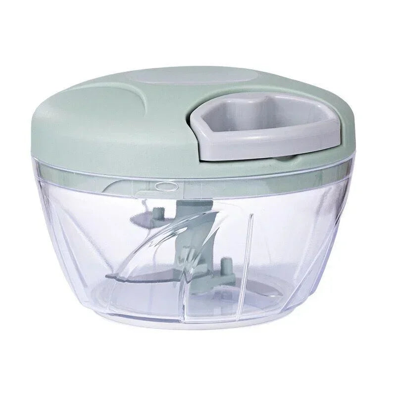 500ML / 900ML MANUAL MEAT MINCER & GARLIC CHOPPER – HAND-ROTATE VEGETABLE CUTTER & KITCHEN ACCESSORY