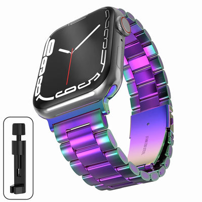 Stainless Steel Strap For Apple Watch 46mm Ultra 49mm Metal Wristband Bracelet For iWatch 10 9 8 5 4 SE 42mm Business Watchband