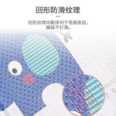 Foldable Cartoon Play Mat Kid Rug Puzzle Infant Carpet Waterproof Early Education Gym Baby XPE Crawling Pad Rug Developing Mat