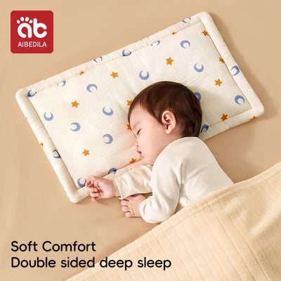 AIBEDILA 25x40cm Cotton Children's Pillowcase Cartoon Style Kindergarten Special Pillowcase Soft Breathable Baby Pillowcase