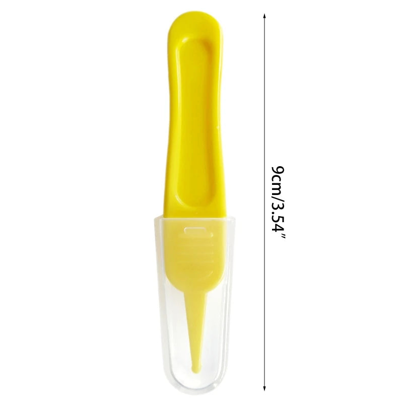 YYDS Baby Nasal Tweezer Baby Nose Cleaning Tweezer Round for Head Baby Nose Booger