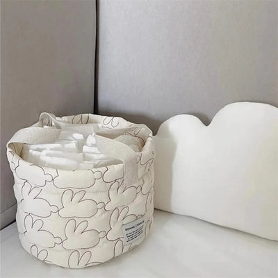 South Korea Ins Dirty Clothes Storage Basket Baby Diaper Storage Basket Home Quilted Children's Toys Clutter Sorting Basket