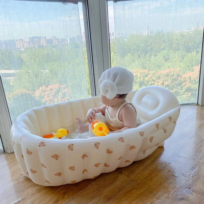 2025 New Inflatable Bathtub for Infants and Young Children, High Beauty Baby PVC Bathtub, Foldable Bathtub, Gaming Pool