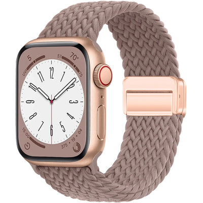 Braided Strap For Apple Watch Band 40mm 45mm 41mm 44mm 49mm 38 magnetic buckle Nylon Bracelet iWatch series se 7 5 6 8 9 Ultra 2