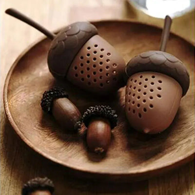 1pc Acorn Mini Tea Strainer Silicone Tea Drainer Pinecone Tea Brewer Silicone Tea Brewer