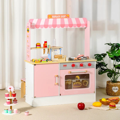 Kids Pretend Play Hamburger Shop Toy