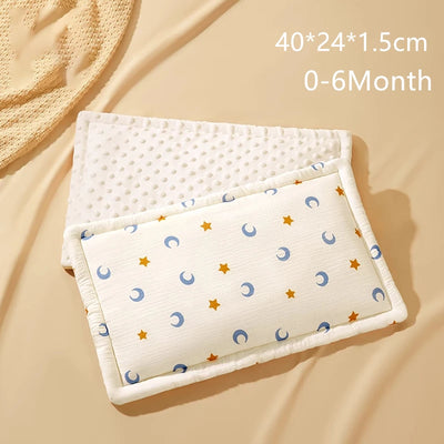 AIBEDILA 25x40cm Cotton Children's Pillowcase Cartoon Style Kindergarten Special Pillowcase Soft Breathable Baby Pillowcase