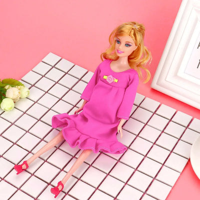 Childrens Toys Dolls 1pcs Educational Real Pregnant Doll Suit Mom Doll Have A Baby In Her Tummy for Barbies Doll Child Toy