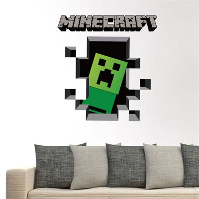 3D Cartoon Games Wall Stickers  Gifts for children wall stickers for kids   Environmental PVC decoration for wall