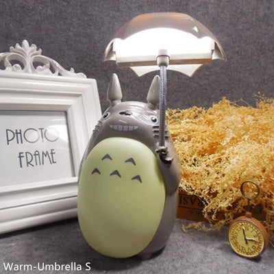 Creative Night Lights LED Cartoon Totoro Shape Lamp USB Rechargeable Reading Table Desk Lamps for Kids Gift Home Decor Novelty
