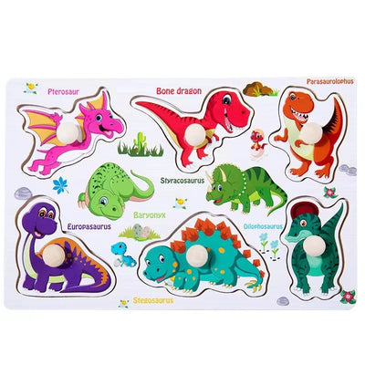 Montessori Wooden Puzzle 3D Alphabet Letters Number Matching Game Baby Kids Toys Education Learning Toy for Children 2 to 4 Year