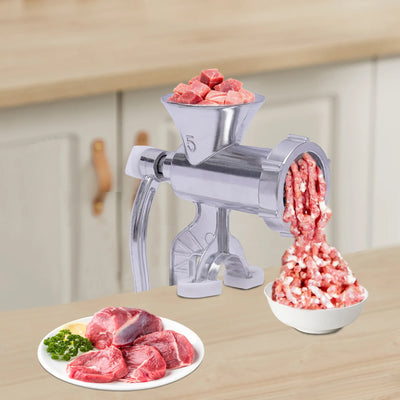 Manual Meat Grinder Household Grinder Food Processor Stainless Steel Kitchen Tool Handheld Sausage Stuffer