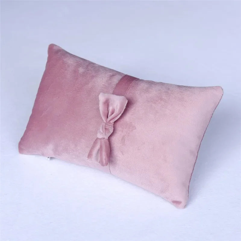 Baby Girl Headband Newborn  Photography Props Pillow Mat Cushion Photography Accessories Bowknot Headwear