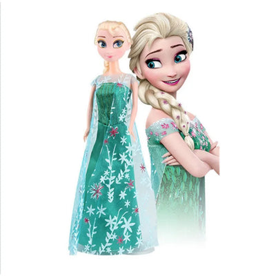 Disney Frozen 2 Elsa Anna Figure Princess Doll Toys Snow Queen Boys Girls Toys Elsa Dolls Clothes for Dolls
