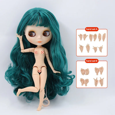 ICY DBS Blyth doll White Skin Glossy face Matte face Joint body with hand set A&B 1/6 bjd suitable diy makeup Special price