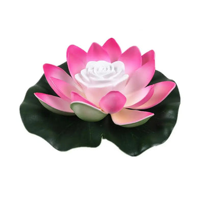 Solar Powered Night Light Energy Saving LED Lamp 18/28cm Artifical Floating Lotus Lotus Garden Pool Pond Fountain Decoration