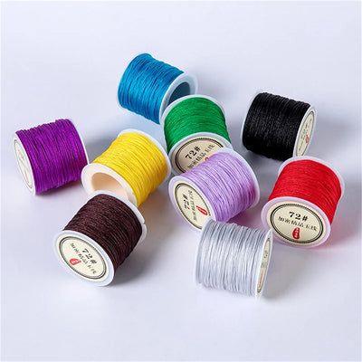 10meters 0.8mm Nylon Thread Cord Macrame Rope Bracelet Braided String For DIY Tassels Beading String Jewelry Making Accessories