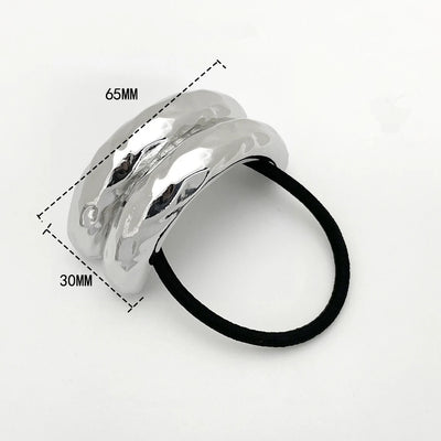 Metal Irregular Double-layer Hair Bands Ropes for Women Headband Elastic HairPins Hairband Fashion Jewelry Hair Accessories Gift