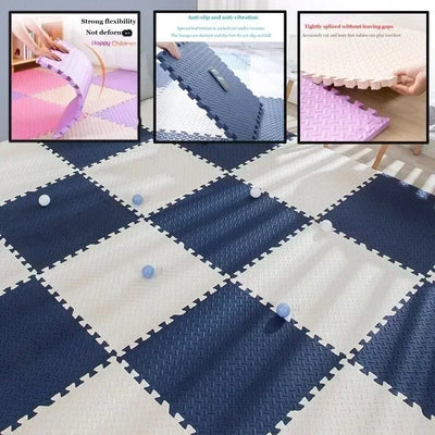 4-16Pcs Foam Baby Play Mat Puzzle Mat Kids Interlocking Exercise Rugs Floor Tiles Toy Carpet Soft Carpet Bedroom Decor 30*1cm